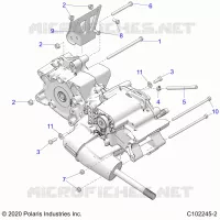 SYSTÃˆME DE TRANSMISSION, MAIN GEARCASE MOUNTING