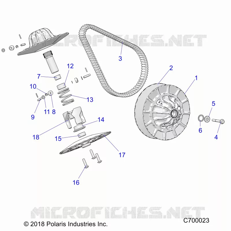 SYSTÃˆME DE TRANSMISSION, SECONDARY CLUTCH