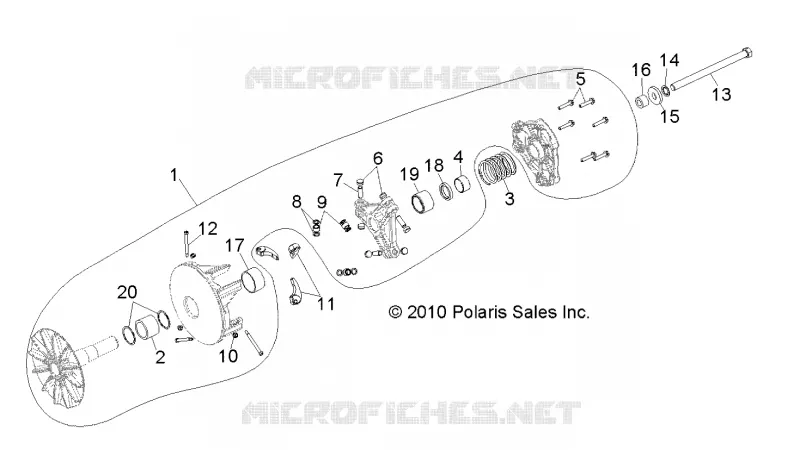 SYSTÈME DE TRANSMISSION, PRIMARY CLUTCH