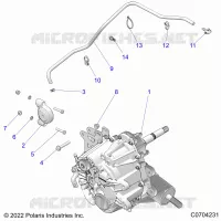 SYSTÃˆME DE TRANSMISSION, MAIN GEARCASE MOUNTING