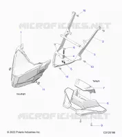 ELECTRICITE, HEADLIGHT AND TAILLIGHT