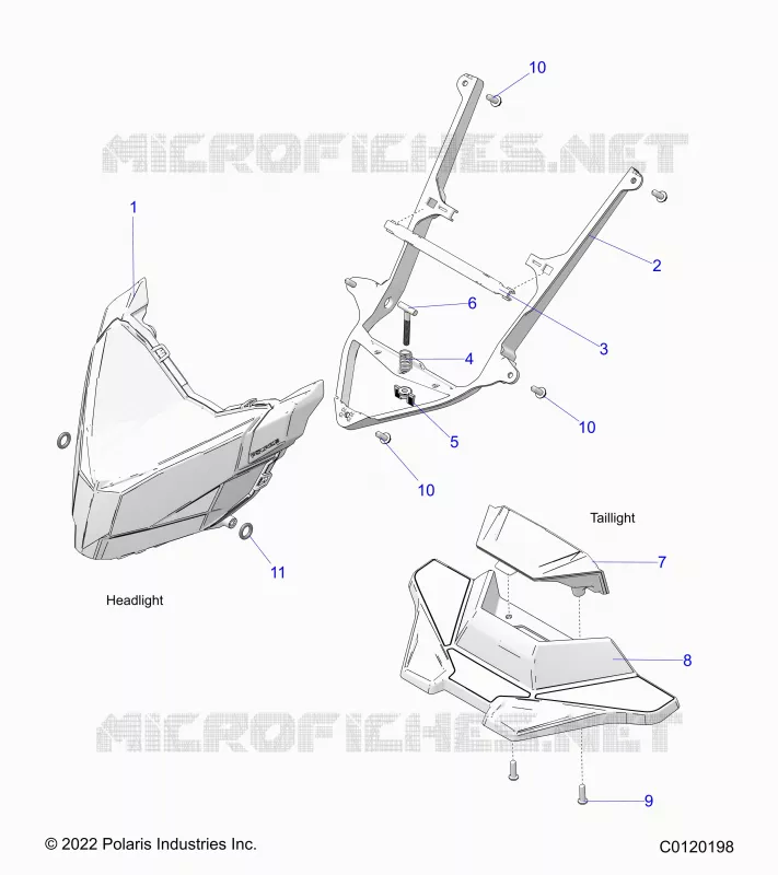 ELECTRICITE, HEADLIGHT AND TAILLIGHT