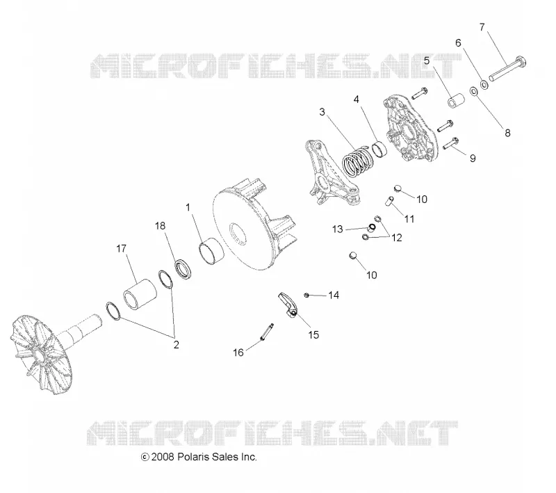 SYSTÈME DE TRANSMISSION, PRIMARY CLUTCH