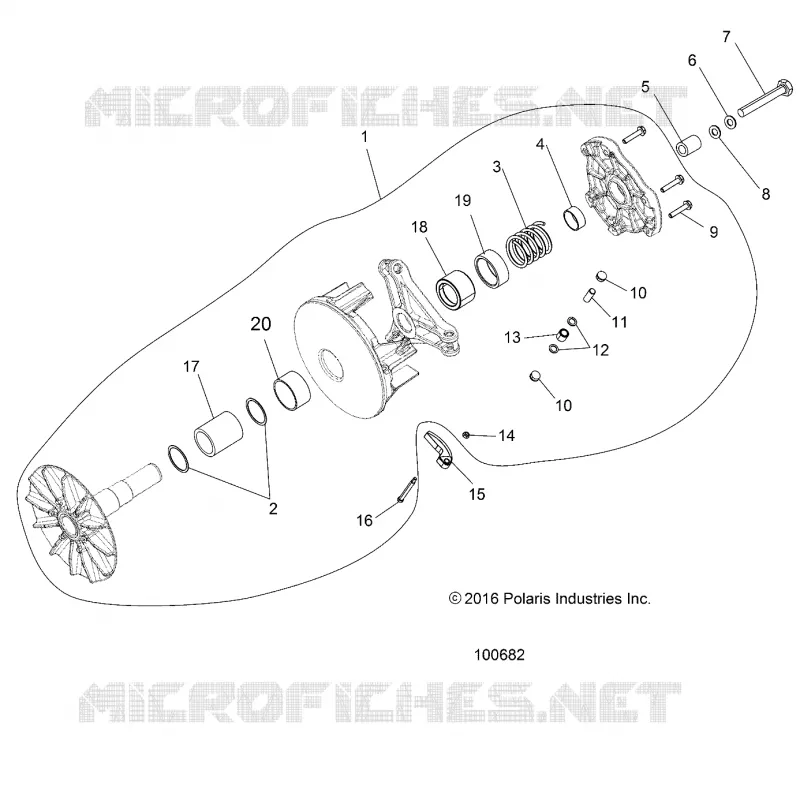 SYSTÈME DE TRANSMISSION, PRIMARY CLUTCH