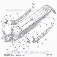 CHASSIS, PROTECTION D'EMBRAYAGE, FOOTRESTS, AND RUNNINGBOARDS