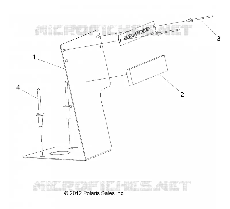 SUPPORT PLAQUE N° DE SERIE