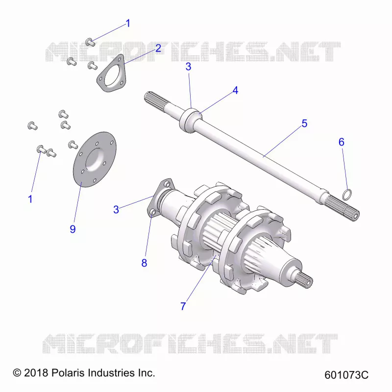 DRIVE TRAIN, JACKSHAFT AND ARBRE DE TRANSMISSION