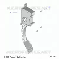 ENGINE, PEDALE D'ACCELERATEUR