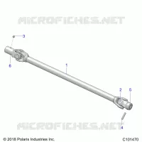 SYSTÃˆME DE TRANSMISSION, PROP SHAFT, FRONT
