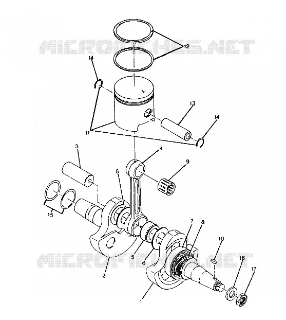 VILEBREQUIN AND PISTON 250 2X4