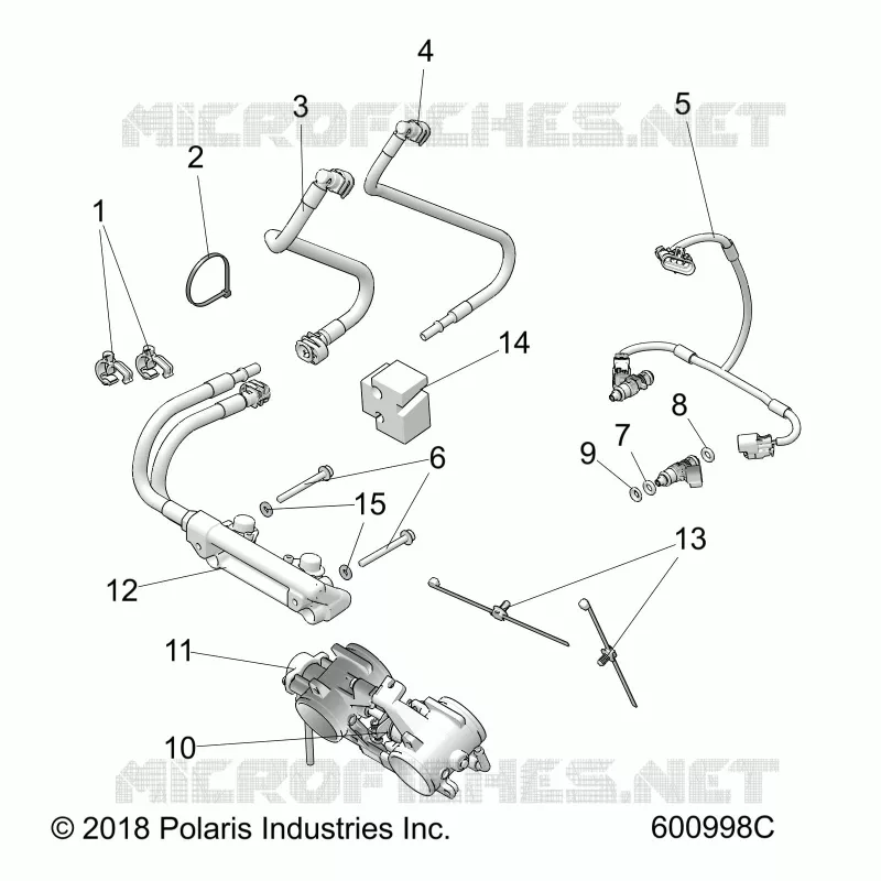 FUEL SYSTEM, RAIL, LINES AND ACCELERATEUR BODY