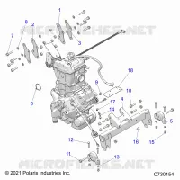 ENGINE, TRANSMISSION MOUNTING & LONG BLOCK 