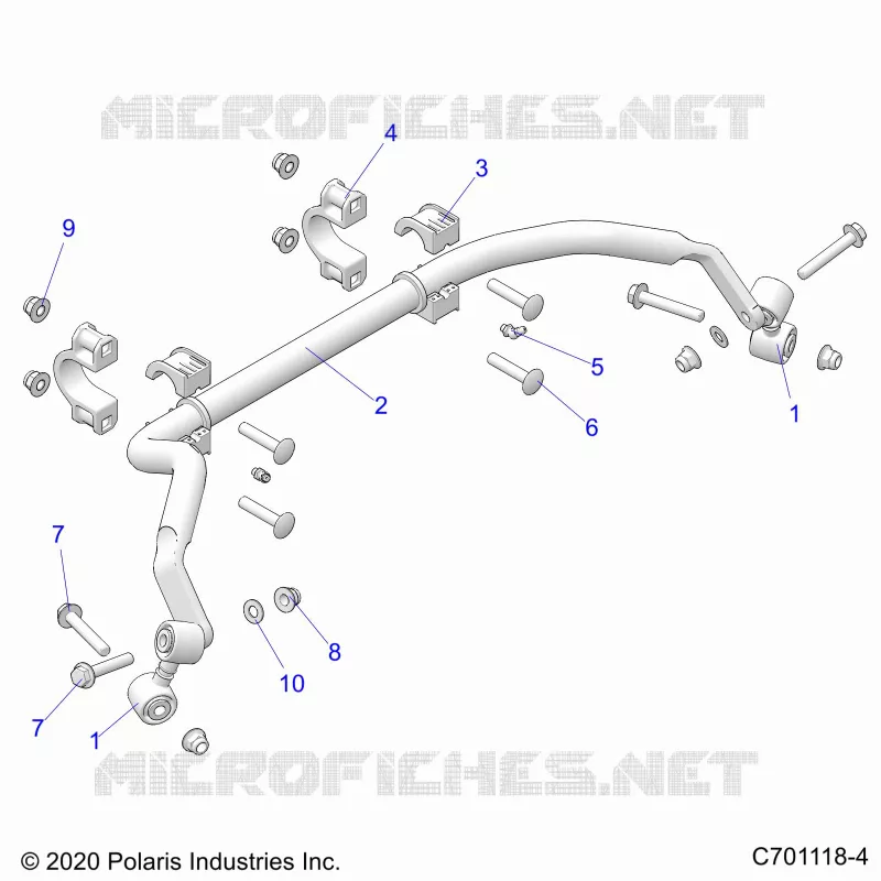SUSPENSION, REAR BARRE STABILISATRICE