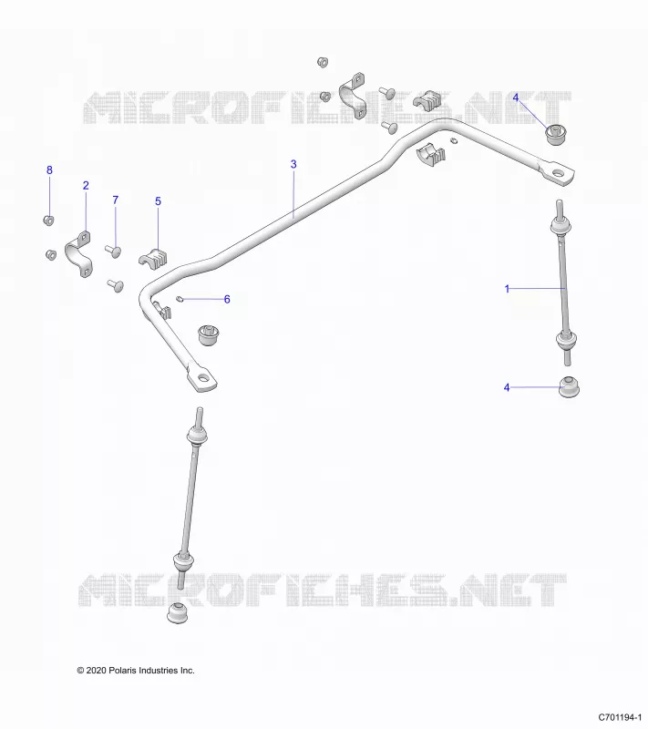 SUSPENSION, REAR BARRE STABILISATRICE