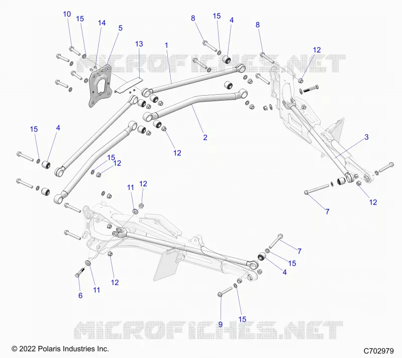 SUSPENSION ARRIERE TRAILING ARMS MOUNTING