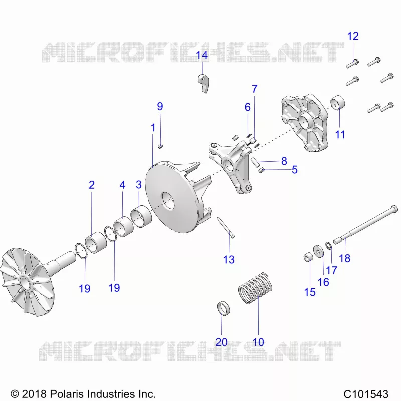 SYSTÃˆME DE TRANSMISSION, PRIMARY CLUTCH