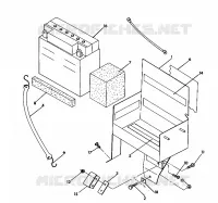 SUPPORT BATTERIE ASSEMBLY 500 SP (4920222022027A)
