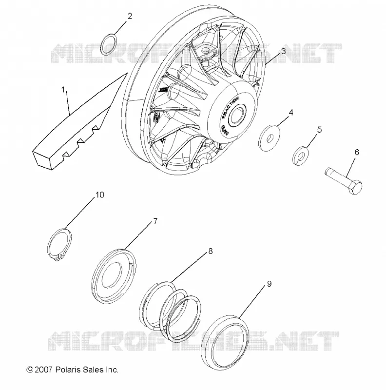 SYSTÈME DE TRANSMISSION, SECONDARY CLUTCH