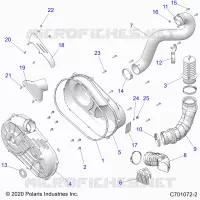 SYSTÃˆME DE TRANSMISSION, CLUTCH COVER AND DUCTING
