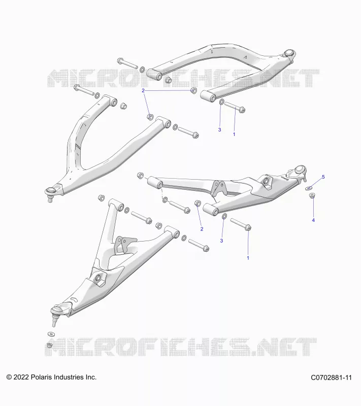 SUSPENSION AVANT CONTROL ARMS MOUNTING