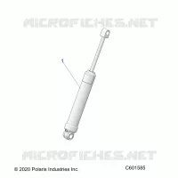 SUSPENSION, AMORTISSEUR ARRIERE TRACK (7045512)
