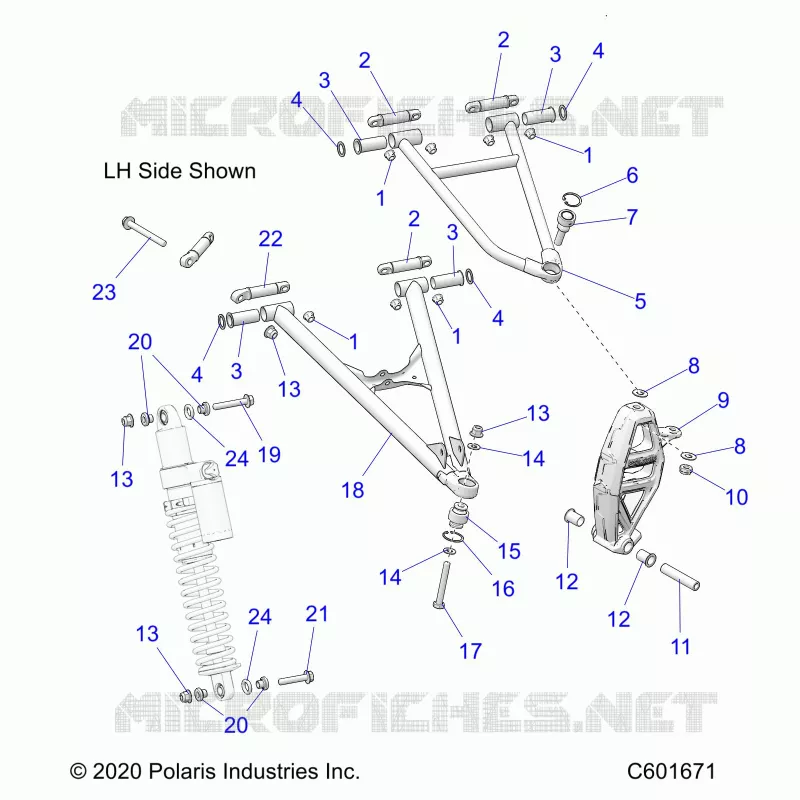 SUSPENSION, CONTROL ARMS, SPINDLE, IFS AMORTISSEUR MNTG