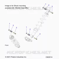 SUSPENSION, SUPPORT AMORTISSEUR , REAR SUSP.