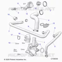 MOTEUR, WATERPUMP AND BYPASS