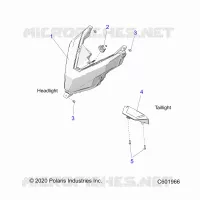 ELECTRICITE, HEADLIGHT AND TAILLIGHT