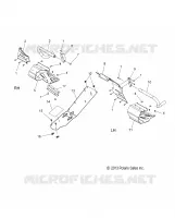 CHASSIS, PROTECTION D'EMBRAYAGE AND FOOTRESTS