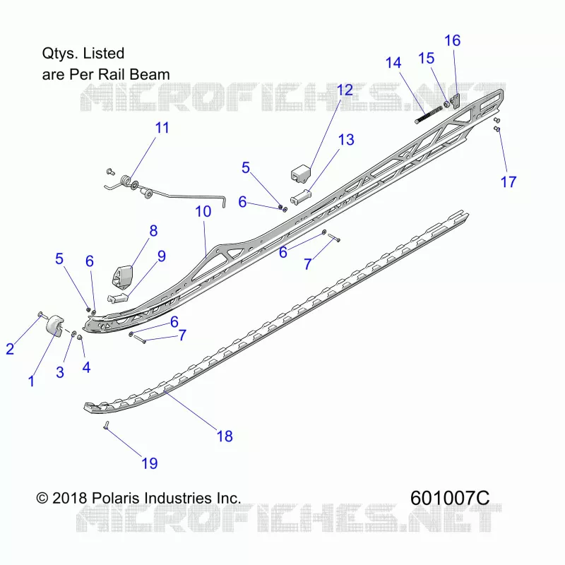 SUSPENSION, FIXATION RAIL