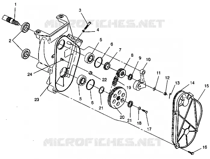 CARTER DE CHAINEE ASSEMBLY 440 XCR SP 0941660 (4927082708018A)