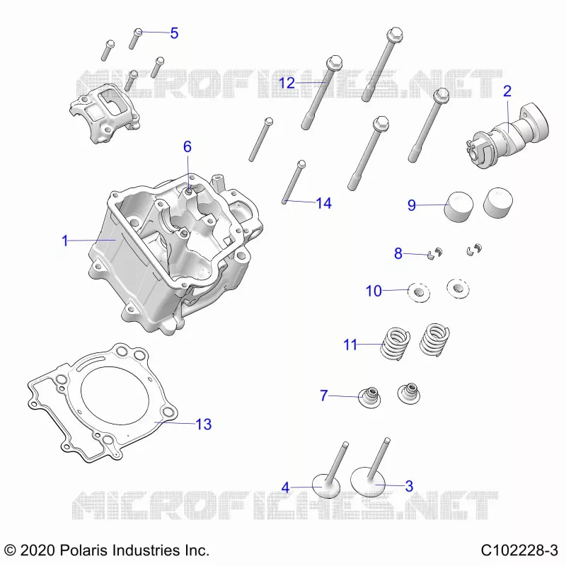 ENGINE, CULASSE, CAM AND VALVES
