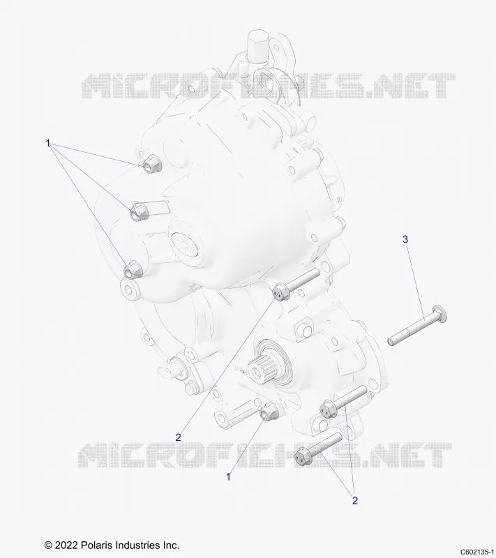 SYSTÃˆME DE TRANSMISSION, GEARCASE MOUNTING