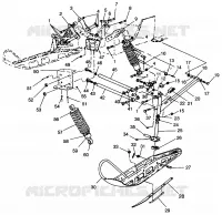 SUSPENSION AVANT AND SKI CLASSIC TOURING 0963365 AND EUROPEAN CLASSIC TOURI (4933623362B002)