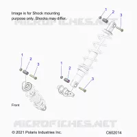 SUSPENSION, SUPPORT AMORTISSEUR , REAR SUSP.