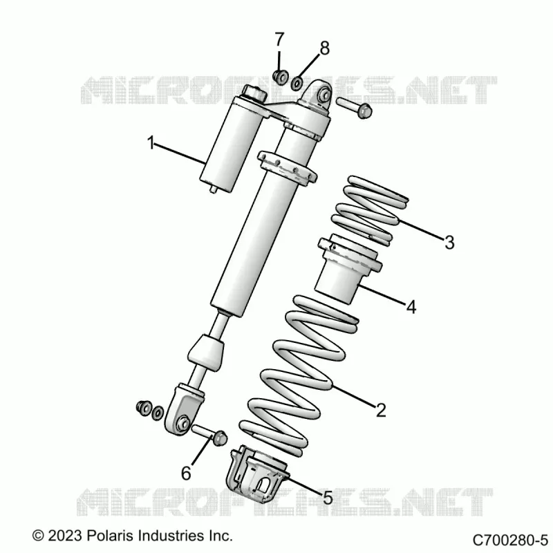 SUSPENSION, AMORTISSEUR AVANT MOUNTING