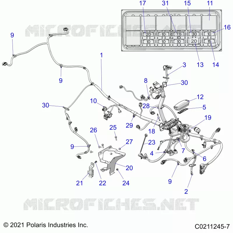 ELECTRICITE, MAIN WIRE HARNESS