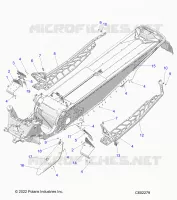 CHASSIS, PROTECTION D'EMBRAYAGE, FOOTRESTS, AND RUNNINGBOARDS