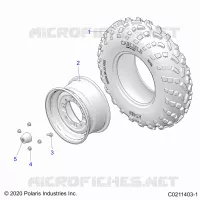 ROUES, FRONT TIRE