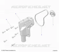 MOTEUR, WATERPUMP IMPELLER AND COVER