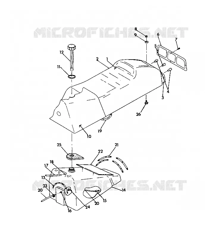 SIEGE/RESERVOIR ASSEMBLY 500 SPX (4922552255003A)