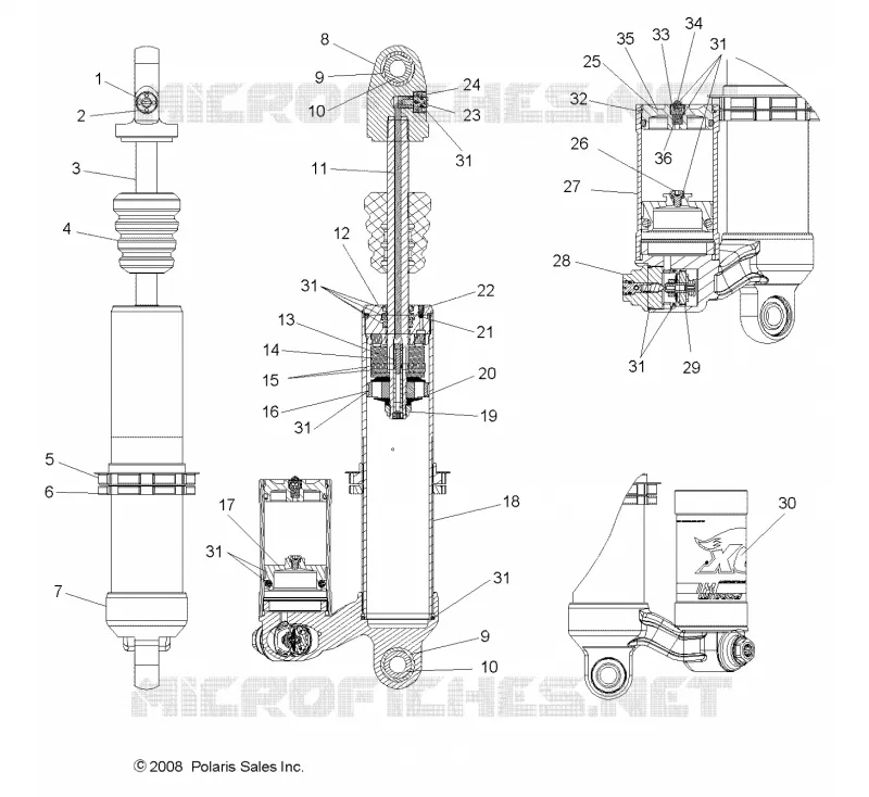 SUSPENSION ARRIERE AMORTISSEUR