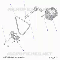ENGINE, ENGINE, ALTERNATEUR, FAN AND BELT