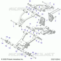 SUSPENSION ARRIERE CONTROL ARM, MOUNTING
