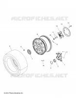 ROUES, REAR AND HUB