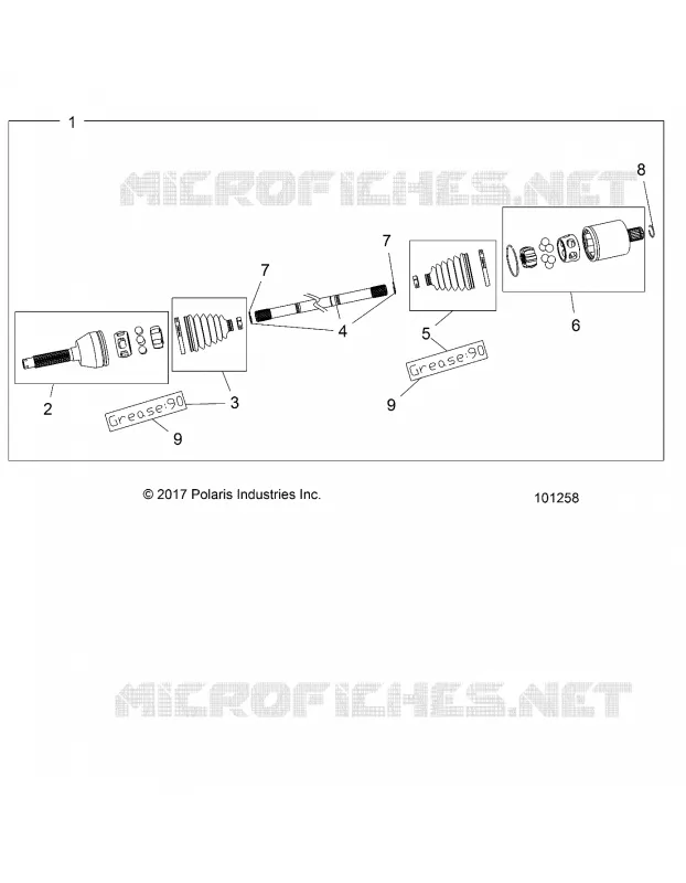 DRIVE TRAIN, CARDAN AVANT