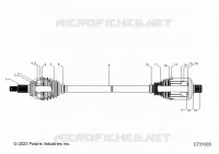 SYSTÃˆME DE TRANSMISSION, FRONT HALF SHAFT