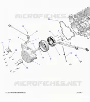ENGINE, STATOR AND FLYROUE
