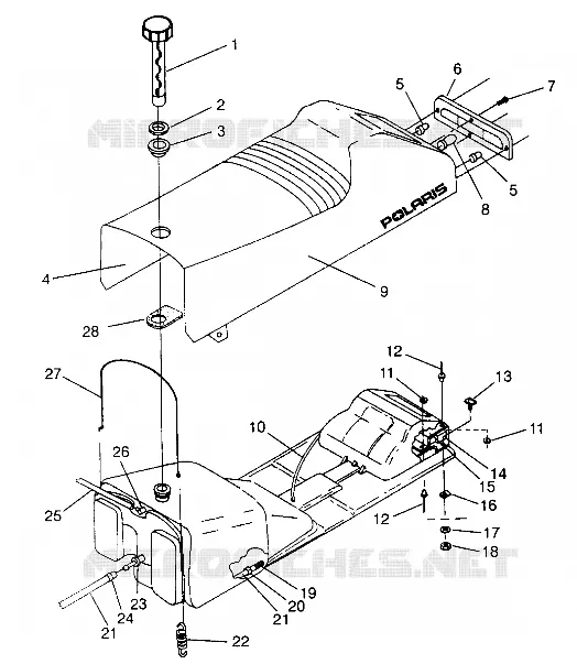 SIEGE ET RESERVOIR XLT Special (Xtra) 0946767 (4927112711002A)